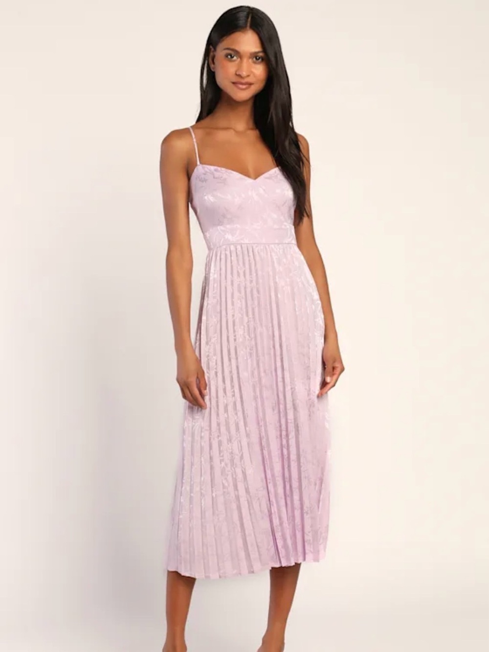 Lulu's Lilac Spaghetti-Strap Dress